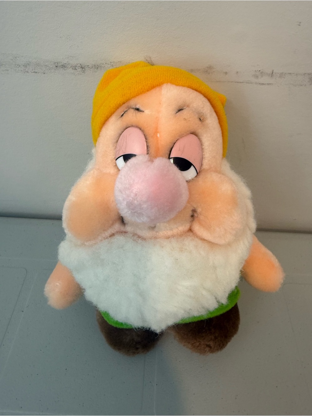 Vintage Sleepy Dwarf Plush Toy (Snow White)